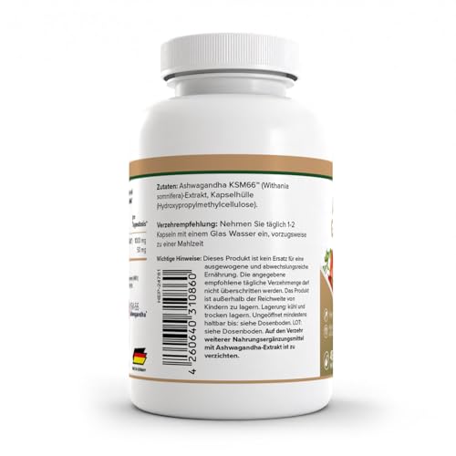 Zec+ Nutrition Health+ Ashwagandha - 90 Kapseln hochdosiert, indischer Ginseng aus der Ayurveda, Made in Germany - Bild 5