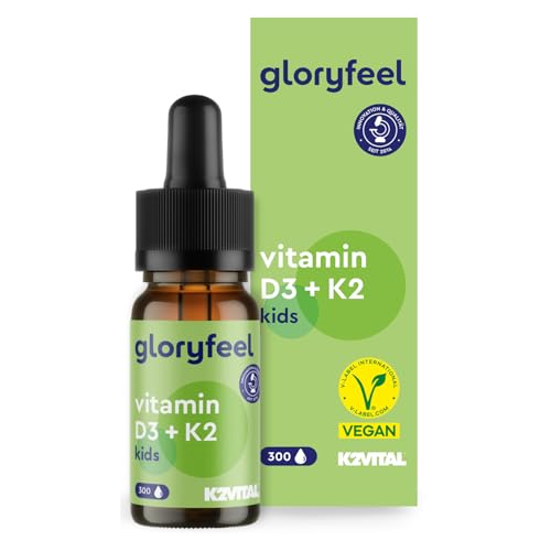 Vitamin D3 K2 Tropfen (10 Monate) - 100% Vegan für Kinder - Premium: K2VITAL® - 25µg Vitamin K + 500 IE D3 - Immunsystem, Knochen & Zähne* - Für Kinder ab 4 Jahren - Laborgeprüft, ohne Zusätze - Bild 3