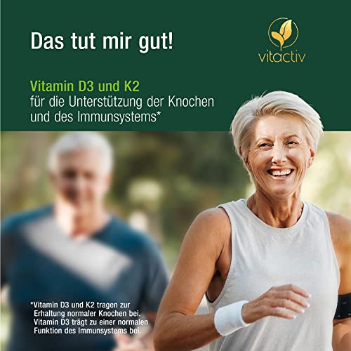 VITACTIV Vitamin D3 K2 Tropfen - K2VITAL® 99,7% all-trans MK-7 - D3 pro Tropfen 1000 IE, Hochdosiert, Hoch Bioverfügbar - Aus Deutschland, Laborgeprüft, Vegan - 50ml, 1700 Tropfen - Bild 4