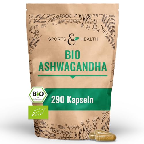 BIO Ashwagandha Kapseln hochdosiert - 290 Ashwagandha Bio Kapseln - Ashwagandha Hochdosiert Ashwaganda - Aus Biologischem Anbau - Bild 3