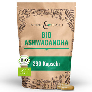 BIO Ashwagandha Kapseln hochdosiert - 290 Ashwagandha Bio Kapseln - Ashwagandha Hochdosiert Ashwaganda - Aus Biologischem Anbau - Bild 1